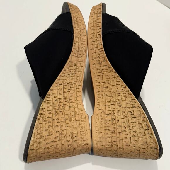 David Tate Perfect wedge sandal slip on microfiber wedge sandals 9M size 9 - Picture 2 of 9